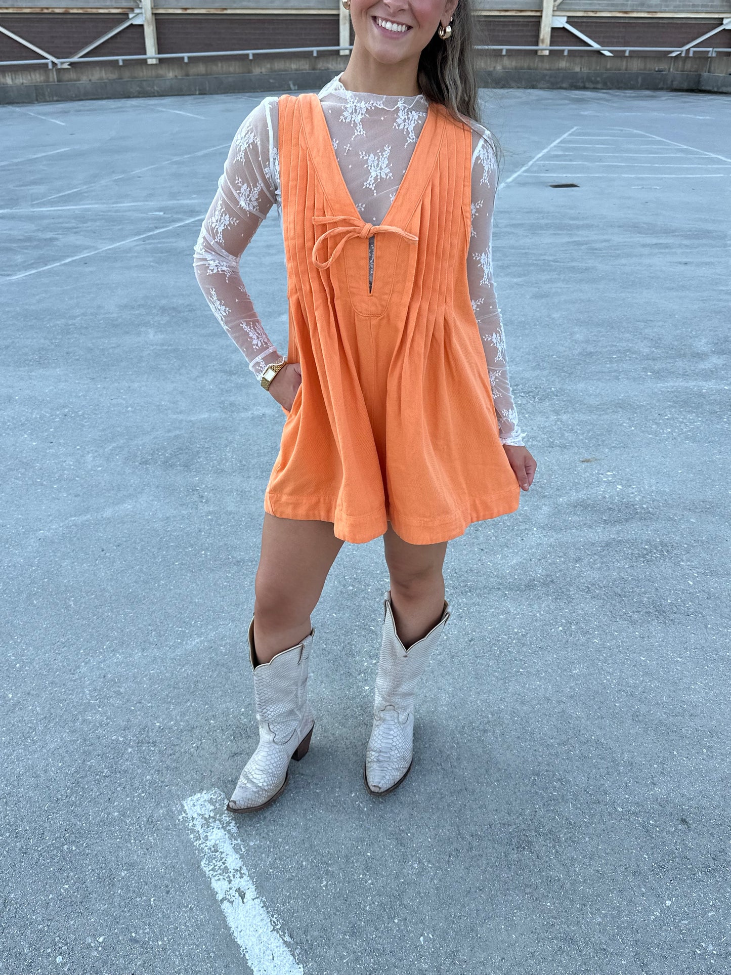 Rocky Top Denim Romper