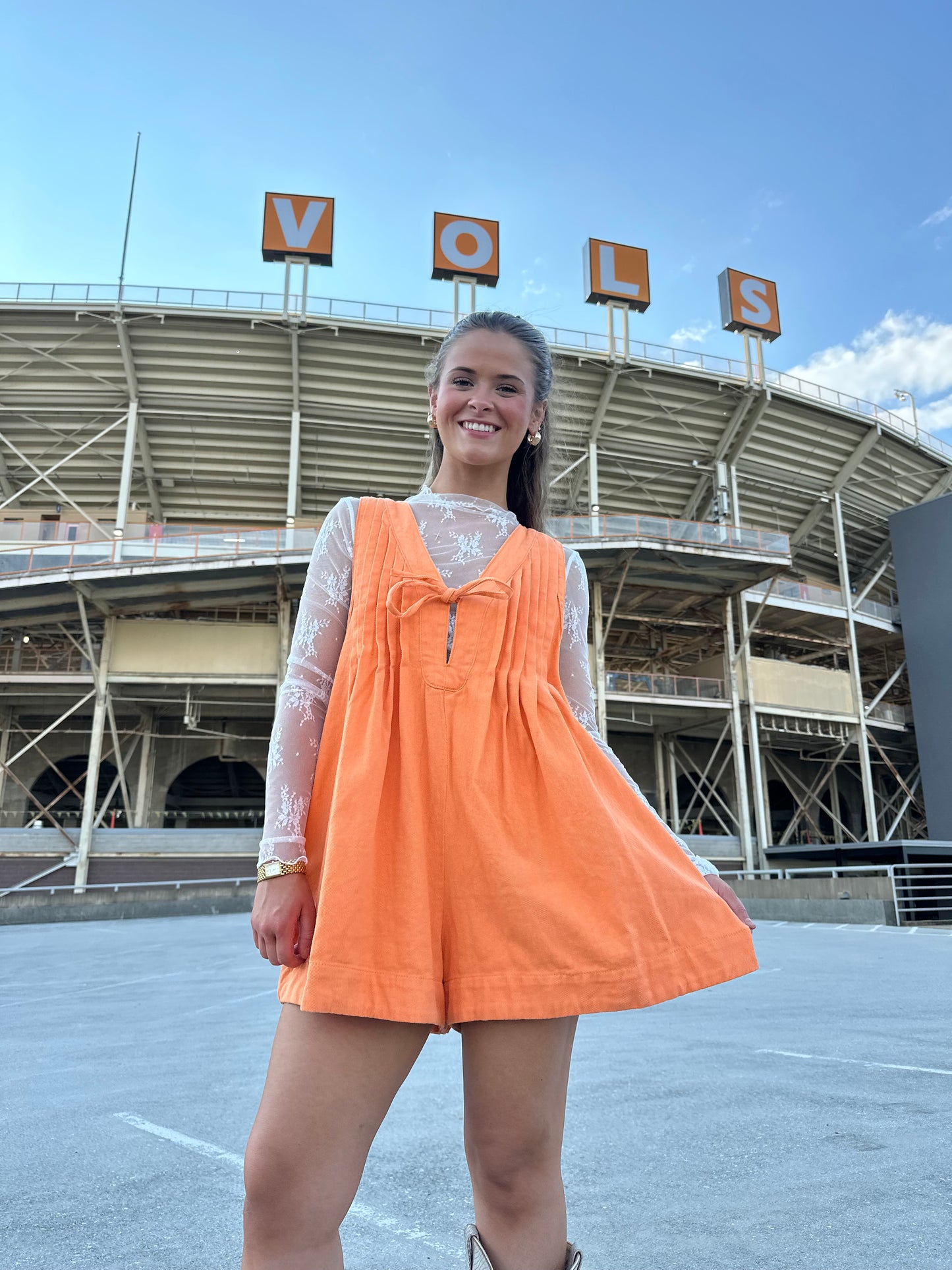 Rocky Top Denim Romper