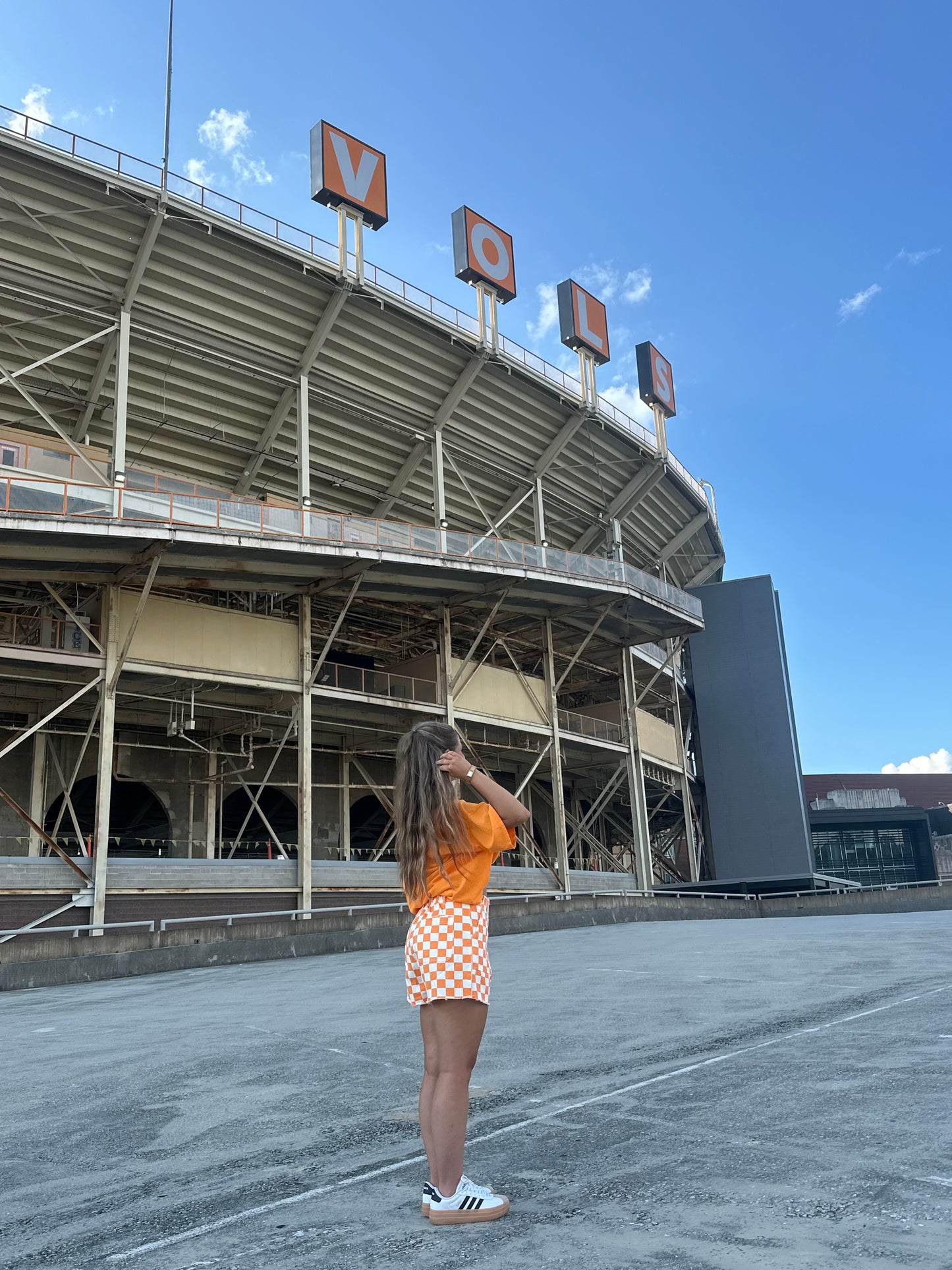 Checkerd Neyland Denim Shorts