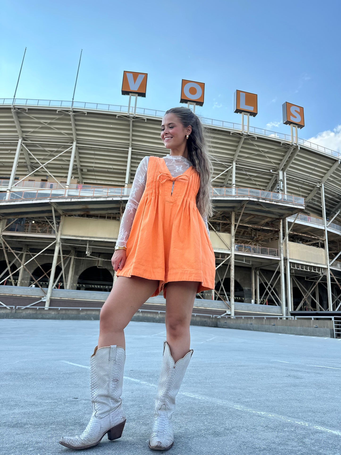 Rocky Top Denim Romper
