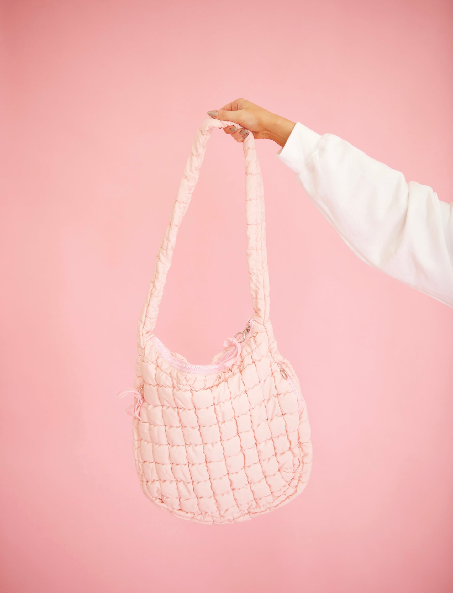 Light Pink Puffer Purse