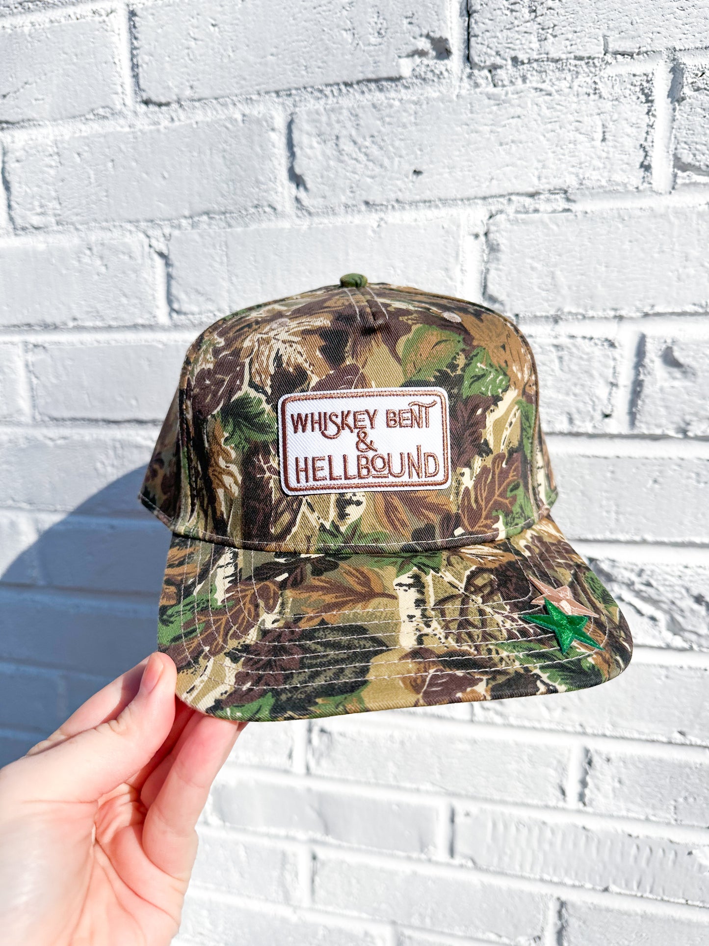 Whiskey Bent Camo Trucker