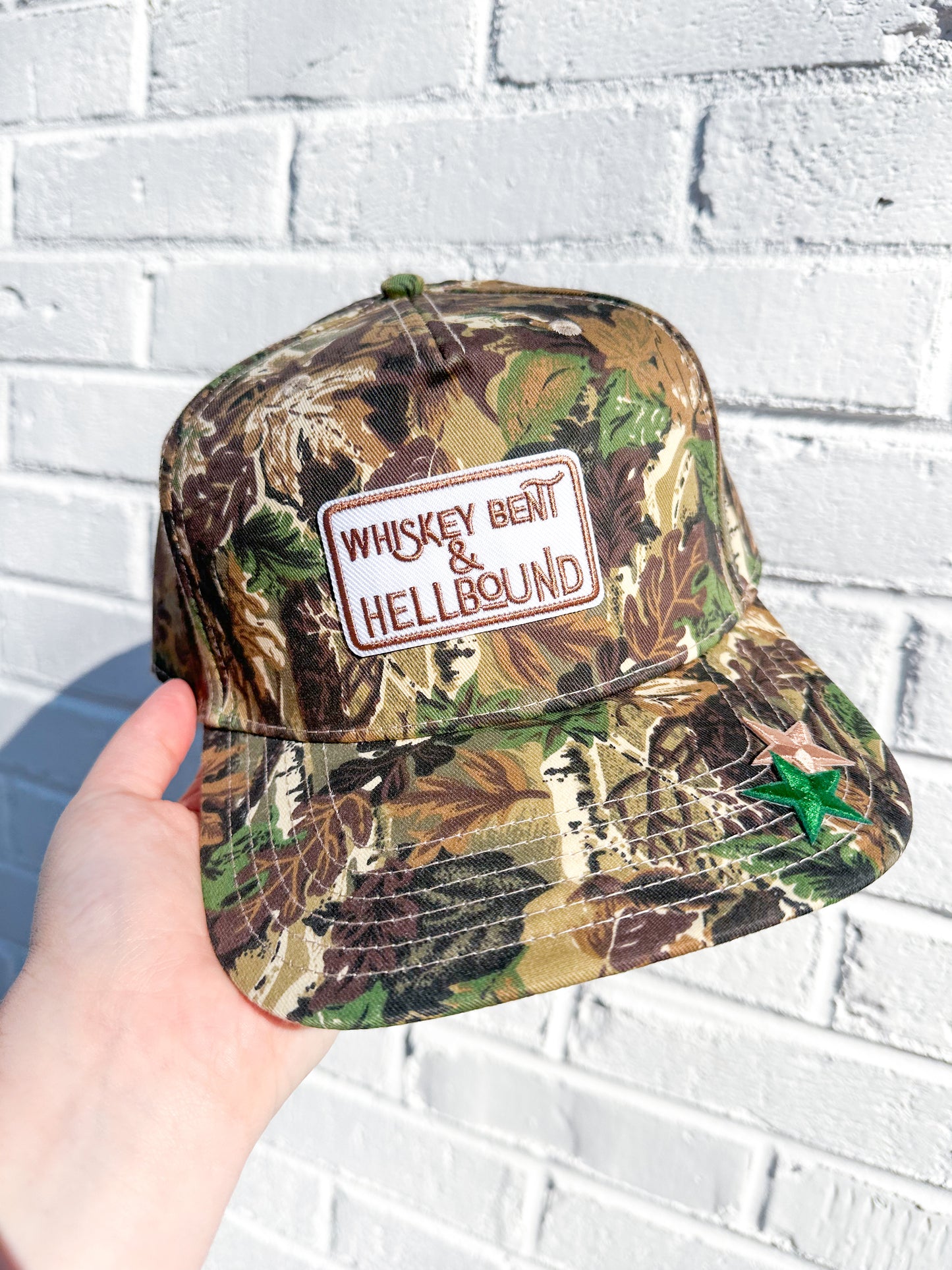 Whiskey Bent Camo Trucker